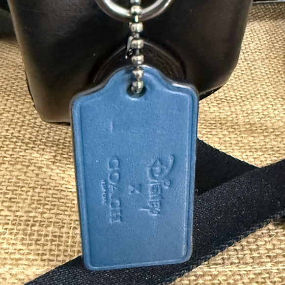 DISNEY X COACH Spooky Eyes Dark Fairytale Leather Backpack | Black & Blue - Picture 7 of 13